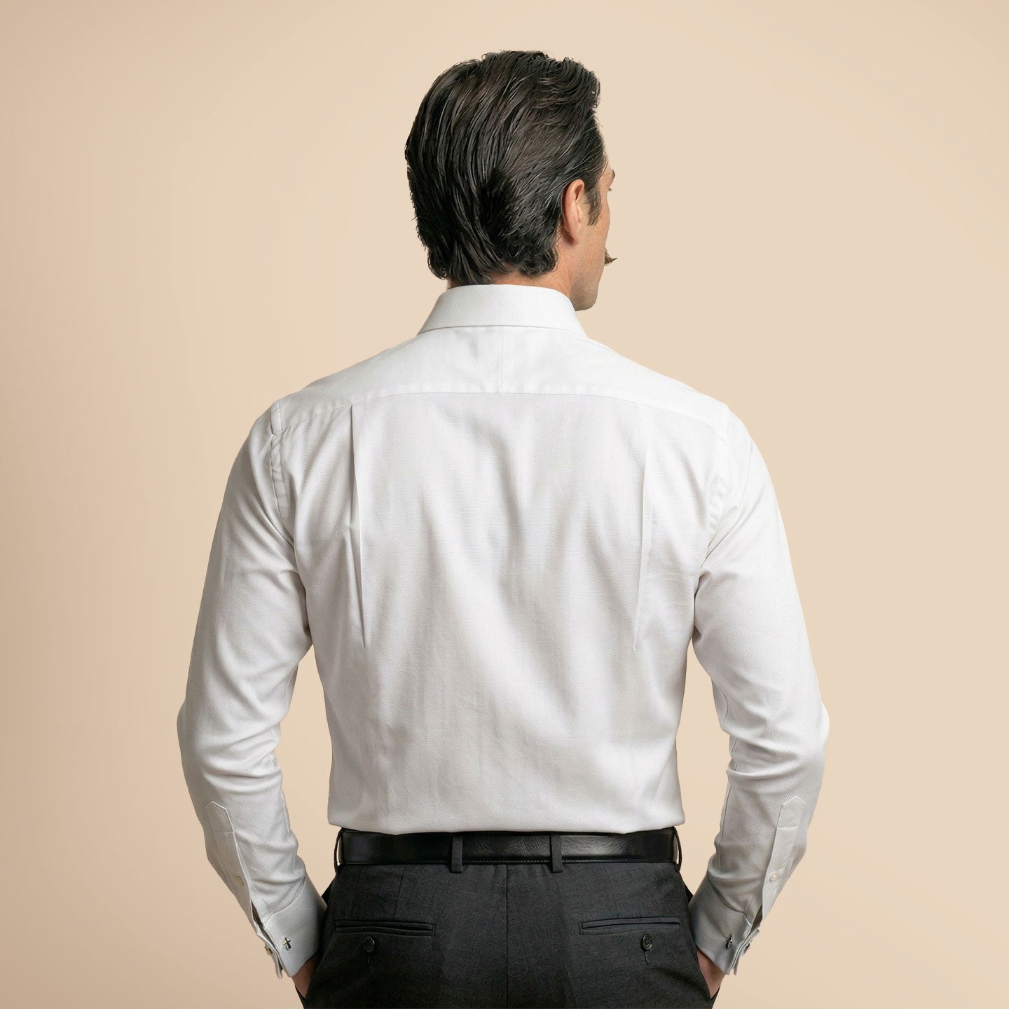 The Alpine Giza Cotton Dress Shirt — Snow White - Image 3