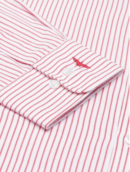 Slim Fit Vertical Stripes Formal Shirt - Image 4