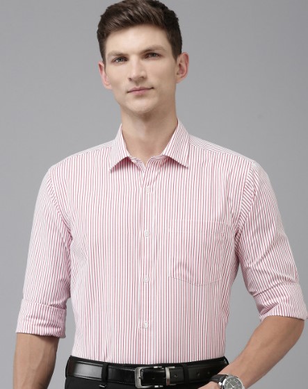 Slim Fit Vertical Stripes Formal Shirt - Image 3