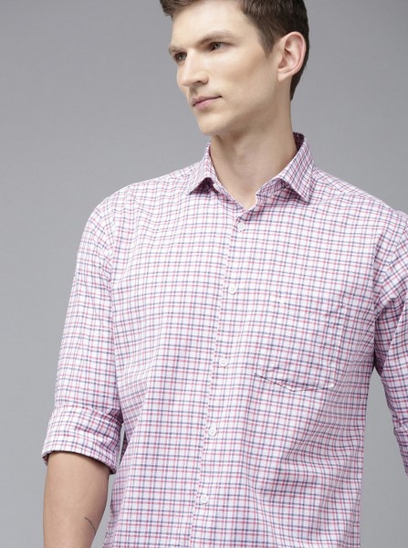 Pure Cotton Slim Fit Checked Casual Shirt - Image 2