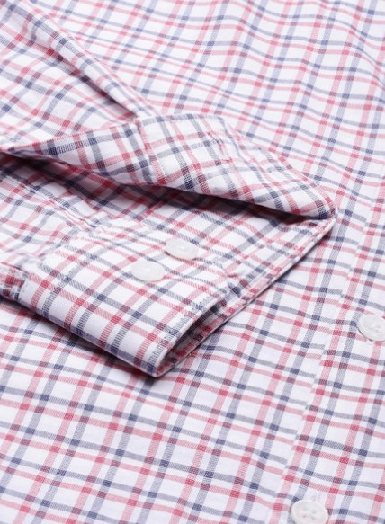 Pure Cotton Slim Fit Checked Casual Shirt - Image 6