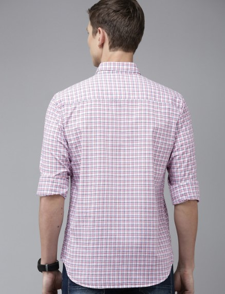 Pure Cotton Slim Fit Checked Casual Shirt - Image 4