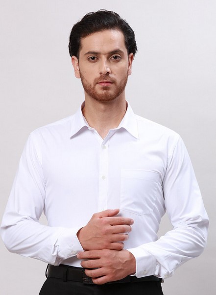 Spread Collar Slim Fit Formal Shirt