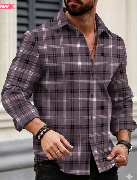 Men Comfort Checked Casual Shirt