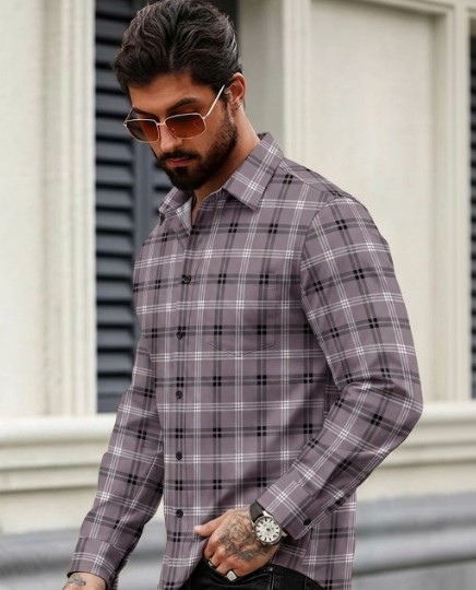 Men Comfort Checked Casual Shirt - Image 4