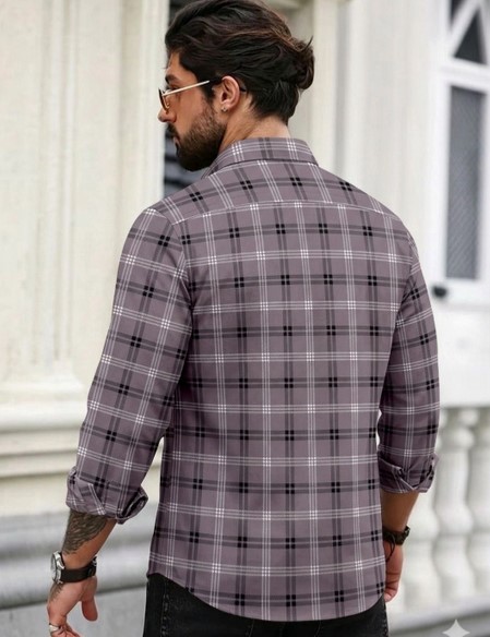 Men Comfort Checked Casual Shirt - Image 3